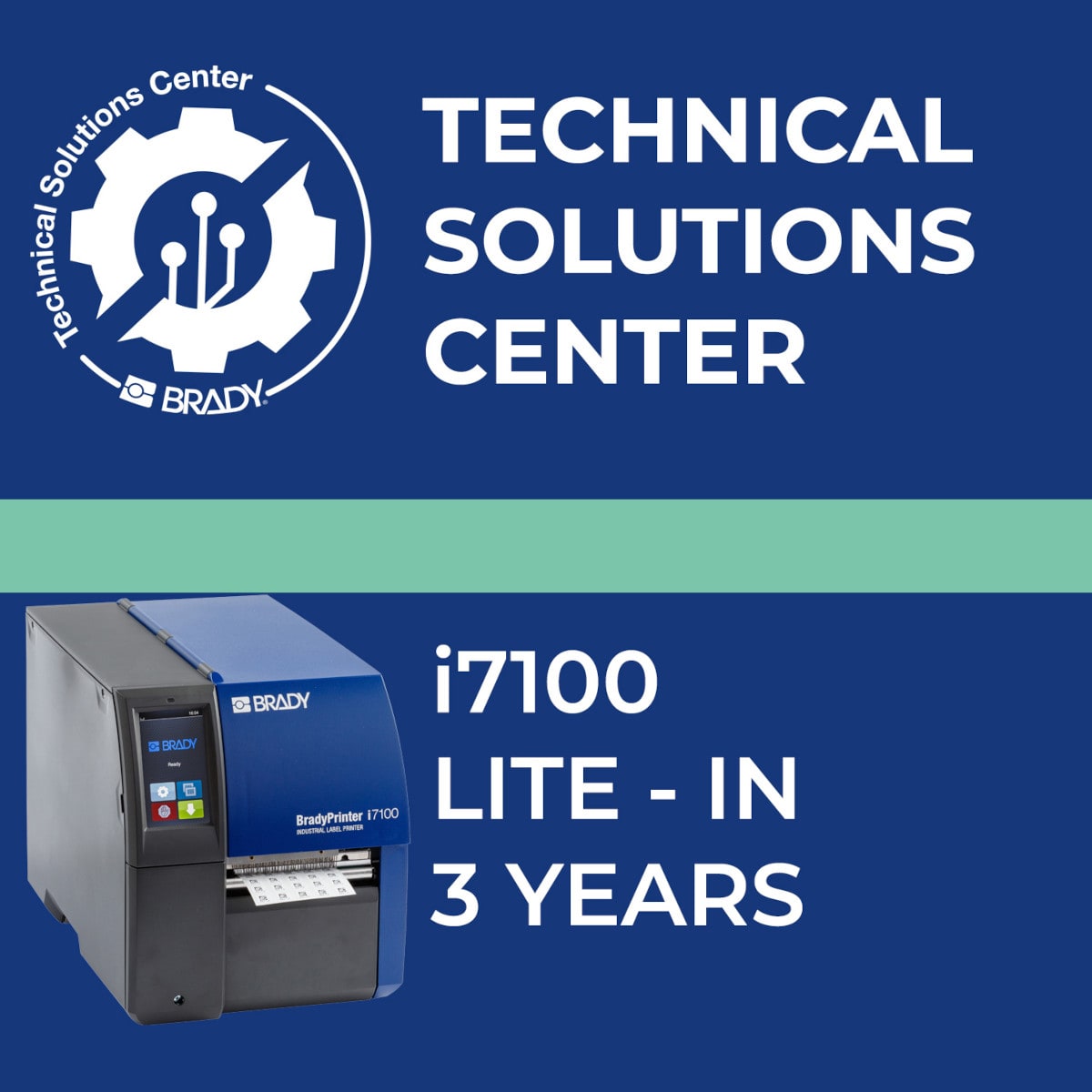 BRADY - Contratto di assistenza i7100 Lite In 3 anni 321502