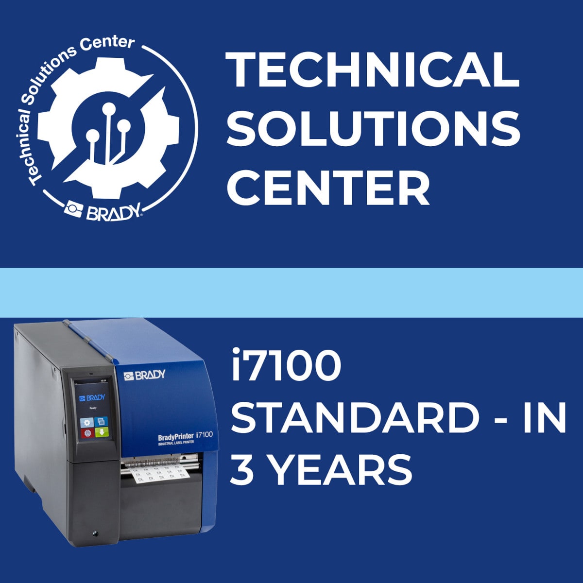 BRADY - Contratto di assistenza i7100 Standard In 3 anni 321505