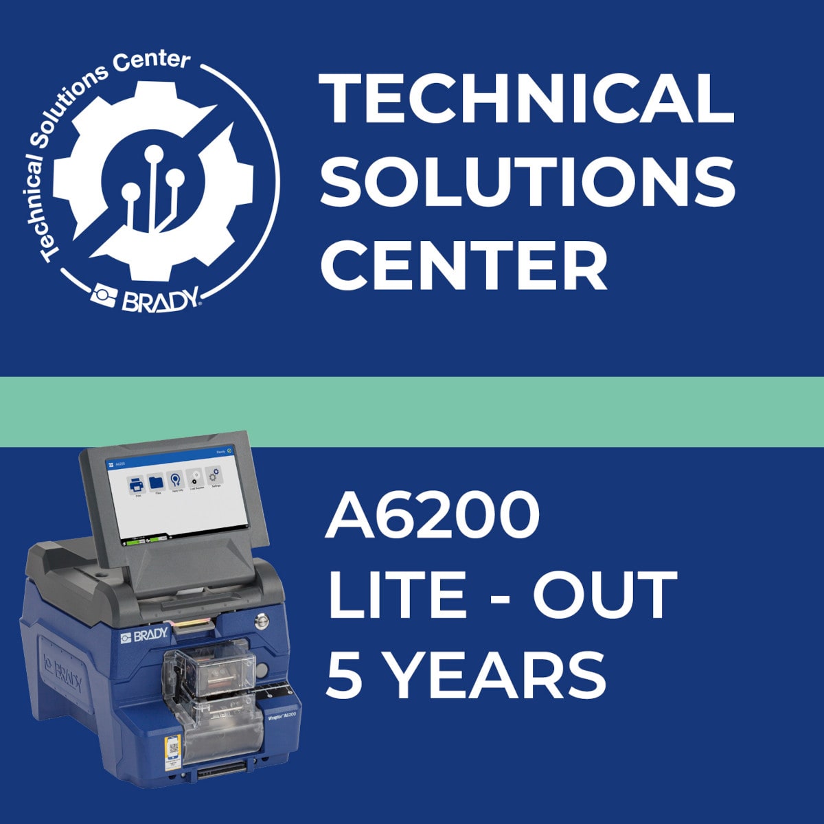 BRADY - Contratto di assistenza A6200 Lite Out 5 anni 321534