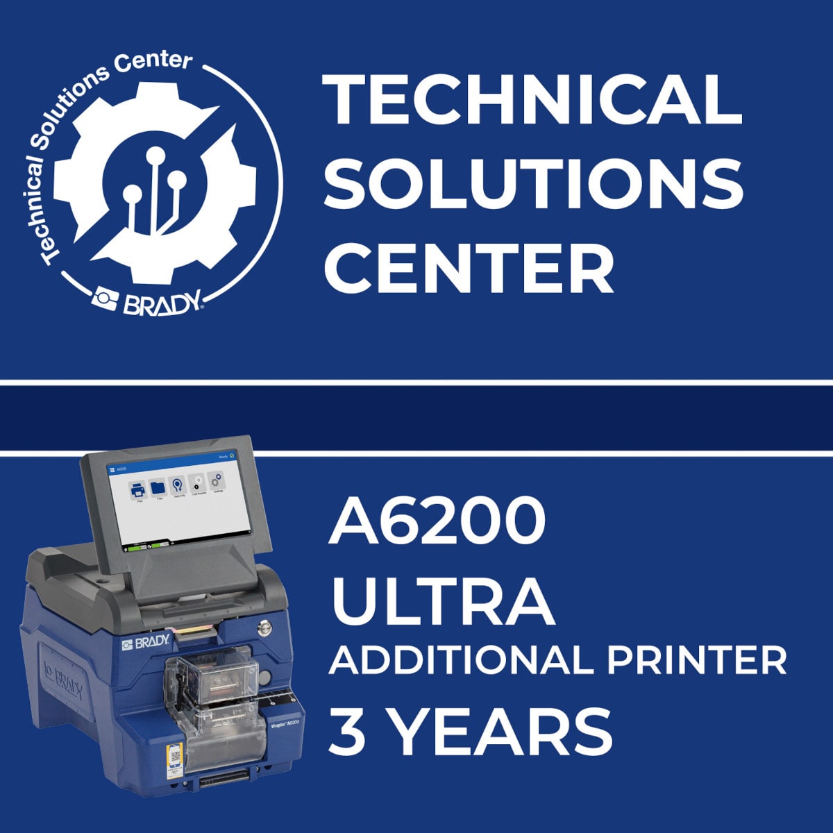 BRADY - Contratto di assistenza A6200 Ultra stampante aggiuntiva 3 anni 321540