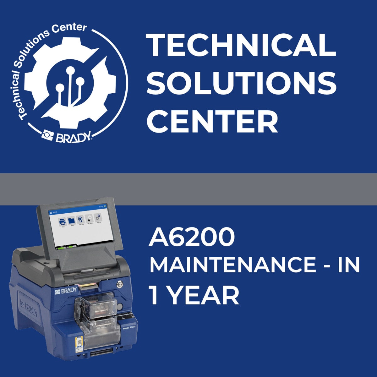 BRADY - Contratto di assistenza A6200 Maintenance In 1 anno