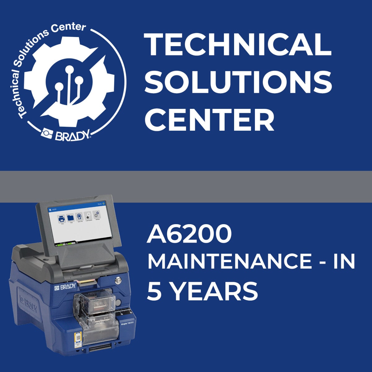 BRADY - Contratto di assistenza A6200 Maintenance In 5 anni