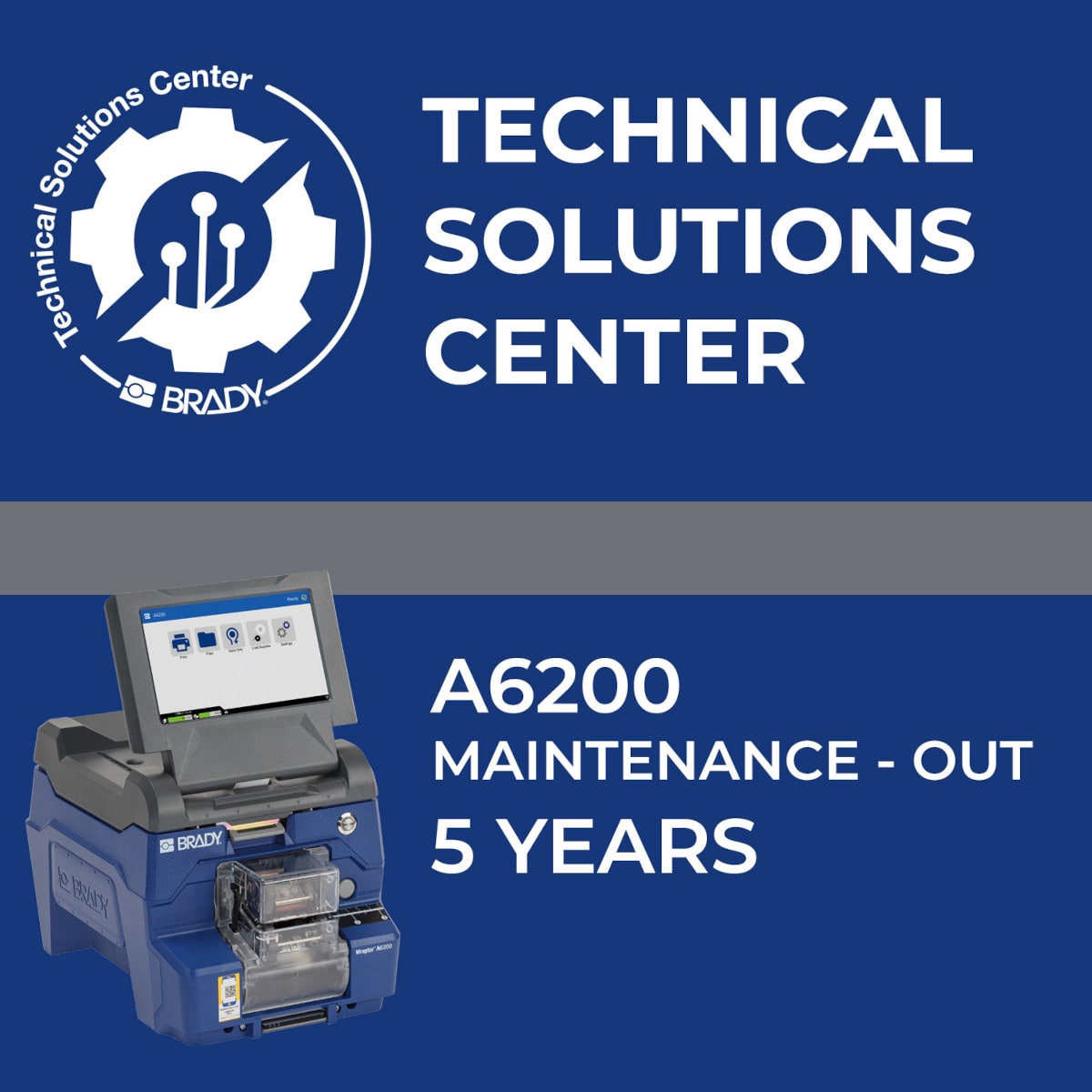 BRADY - Contratto di assistenza A6200 Maintenance Out 5 anni