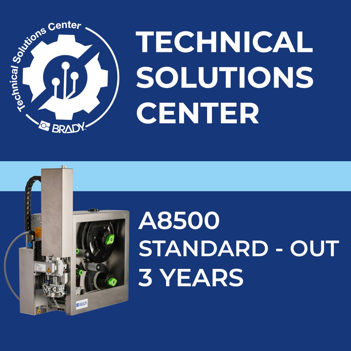 BRADY - Contratto di assistenza A8500 Standard Out 3 anni