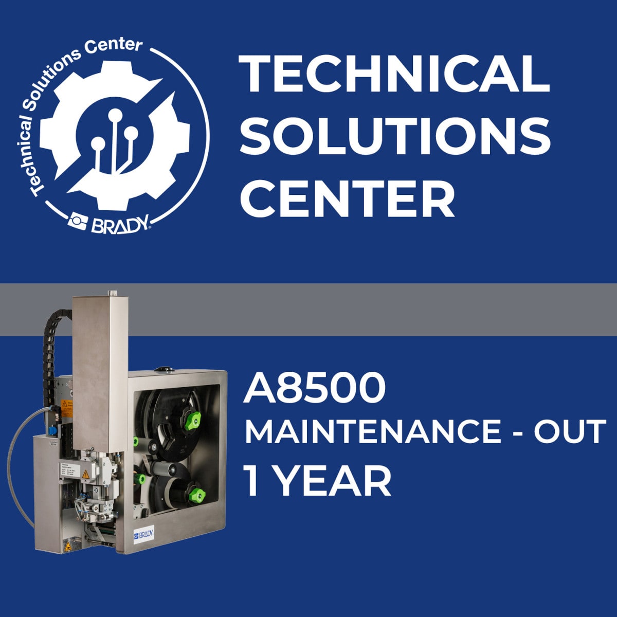 BRADY - Contratto di assistenza A8500 Maintenance Out 1 anno 321595