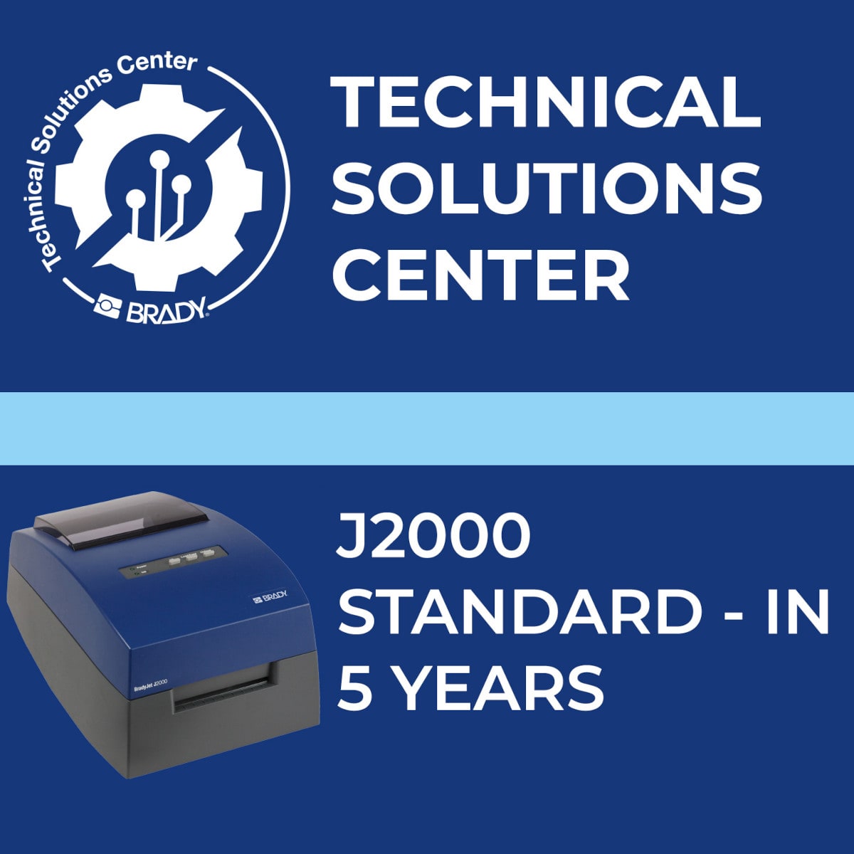 BRADY - Contratto di assistenza J2000 Standard In 5 anni