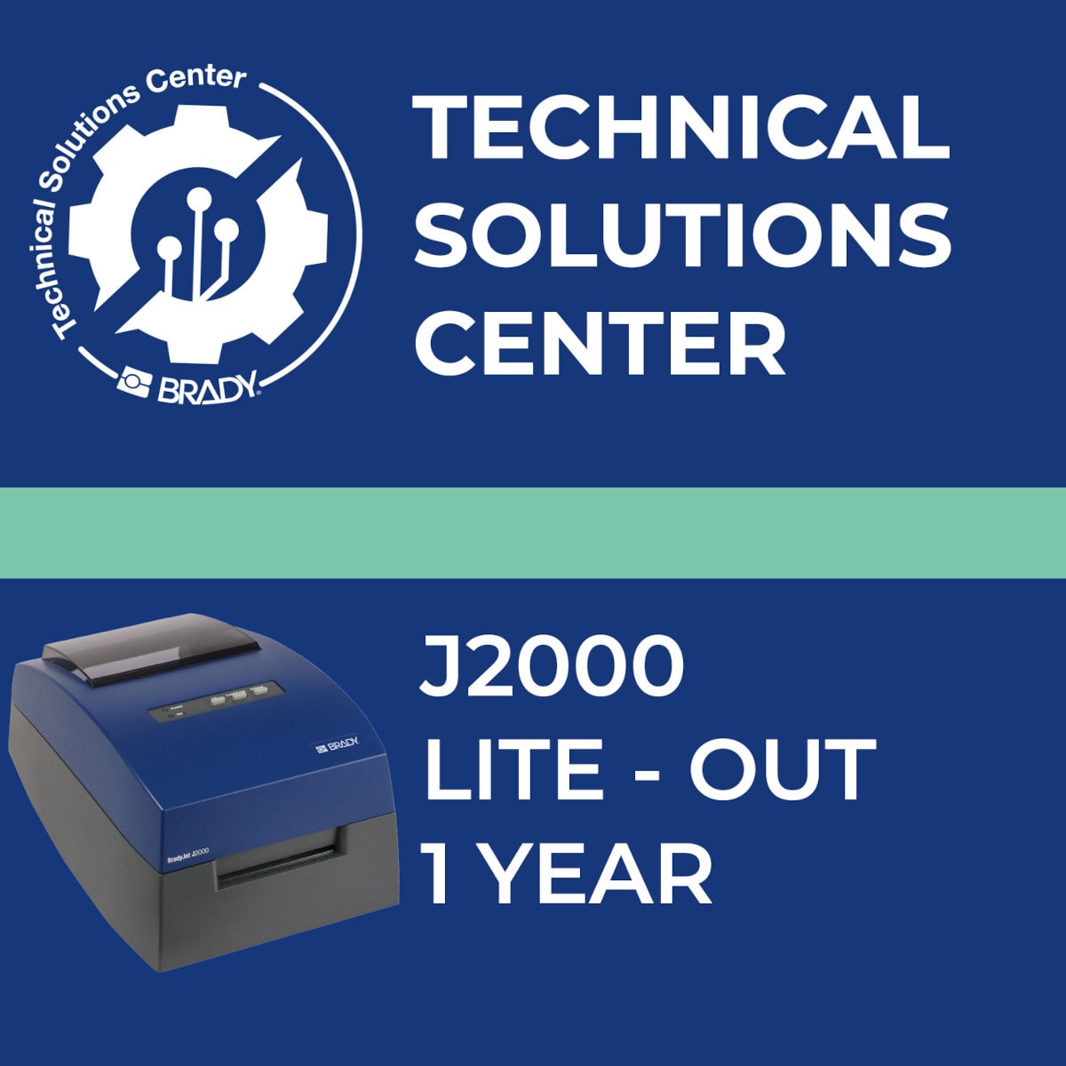 BRADY - Contratto di assistenza J2000 Lite Out 1 anno 321610