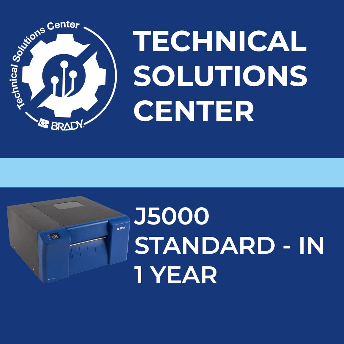 BRADY - Contratto di assistenza J5000 Standard In 1 anno 321654