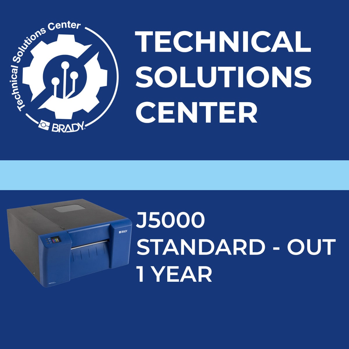 BRADY - Contratto di assistenza J5000 Standard Out 1 anno 321655
