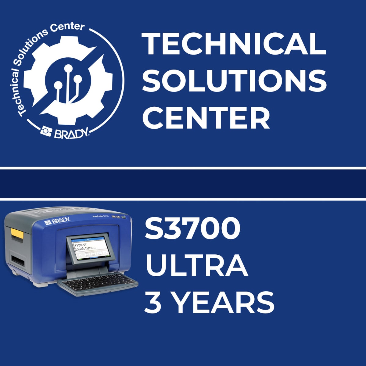BRADY - Contratto di assistenza S3700 Ultra 3 anni