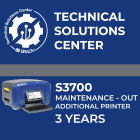 BRADY - Contratto di assistenza S3700 Maintenance Out stampante aggiuntiva 3 anni