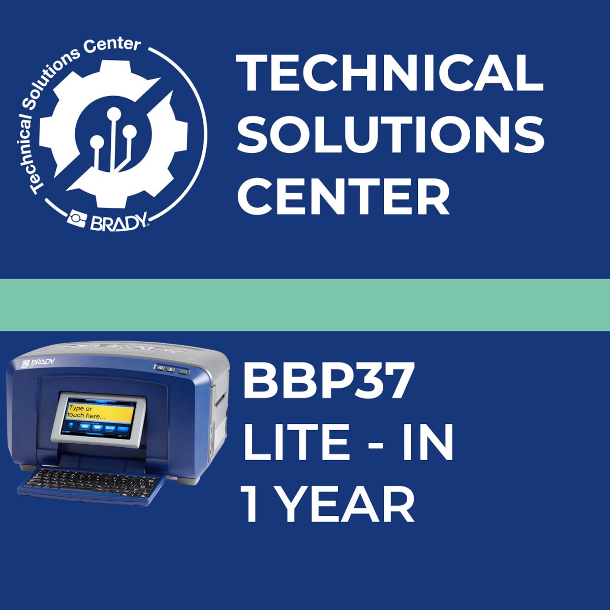 BRADY - Contratto di assistenza BBP37 Lite In 1 anno