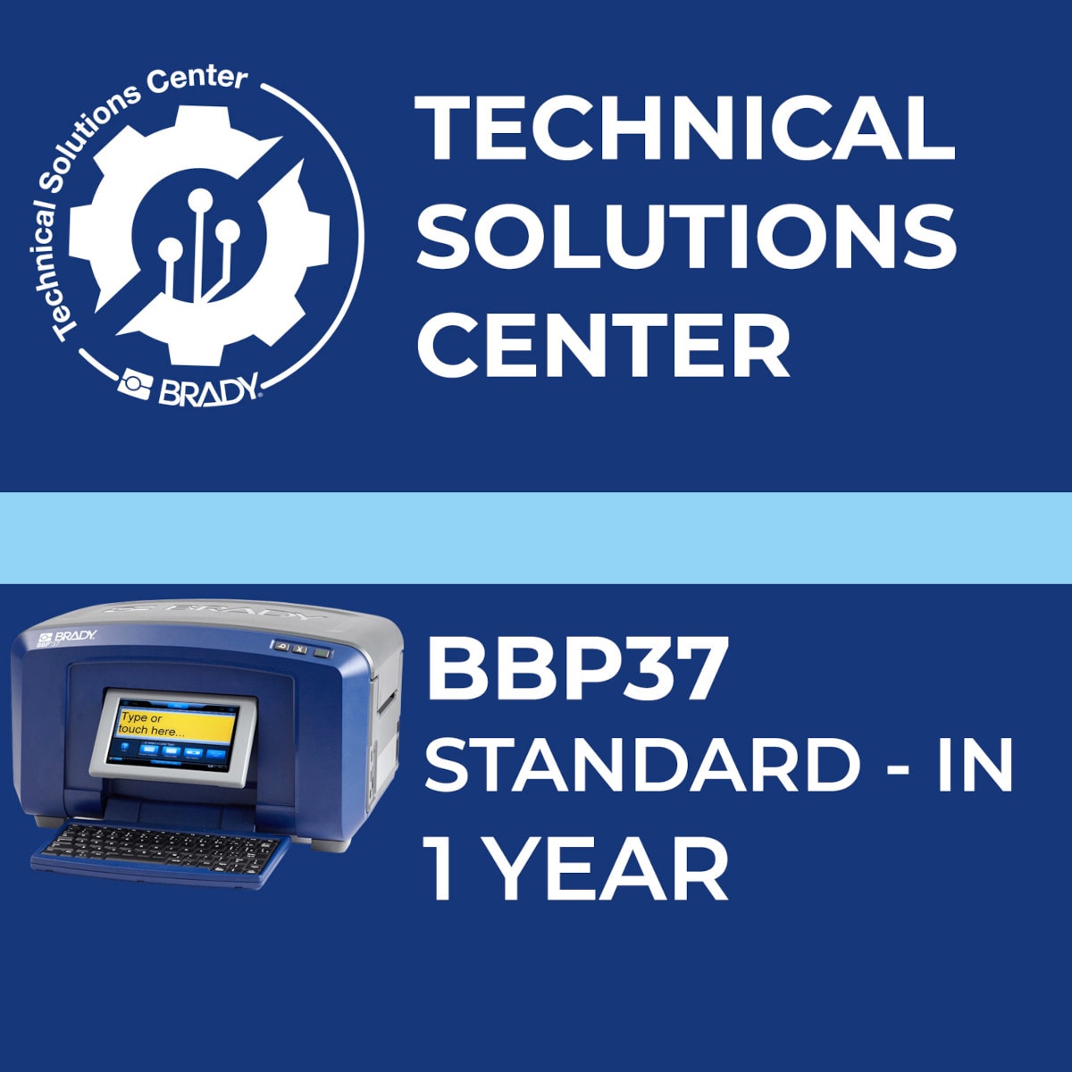 BRADY - Contratto di assistenza BBP37 Standard In 1 anno 322332