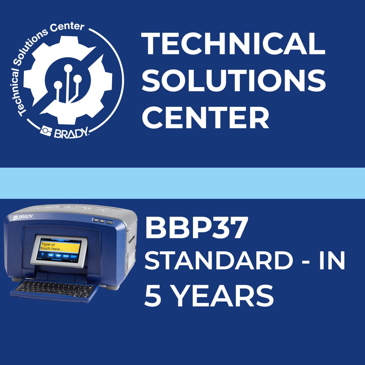 BRADY - Contratto di assistenza BBP37 Standard In 5 anni