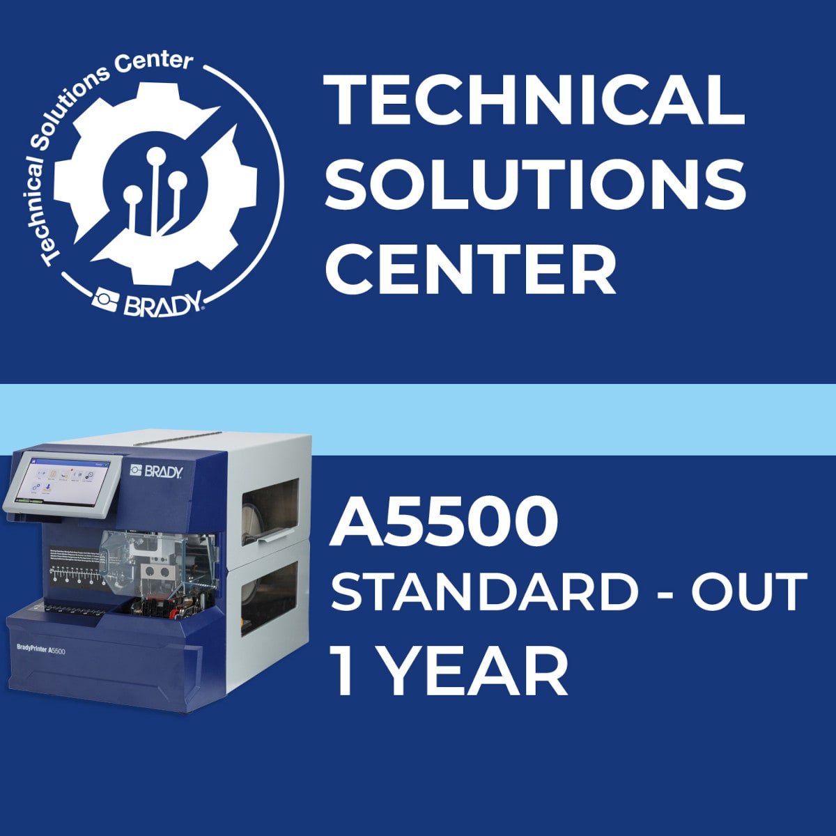 BRADY - Contratto di assistenza A5500 Standard Out 1 anno