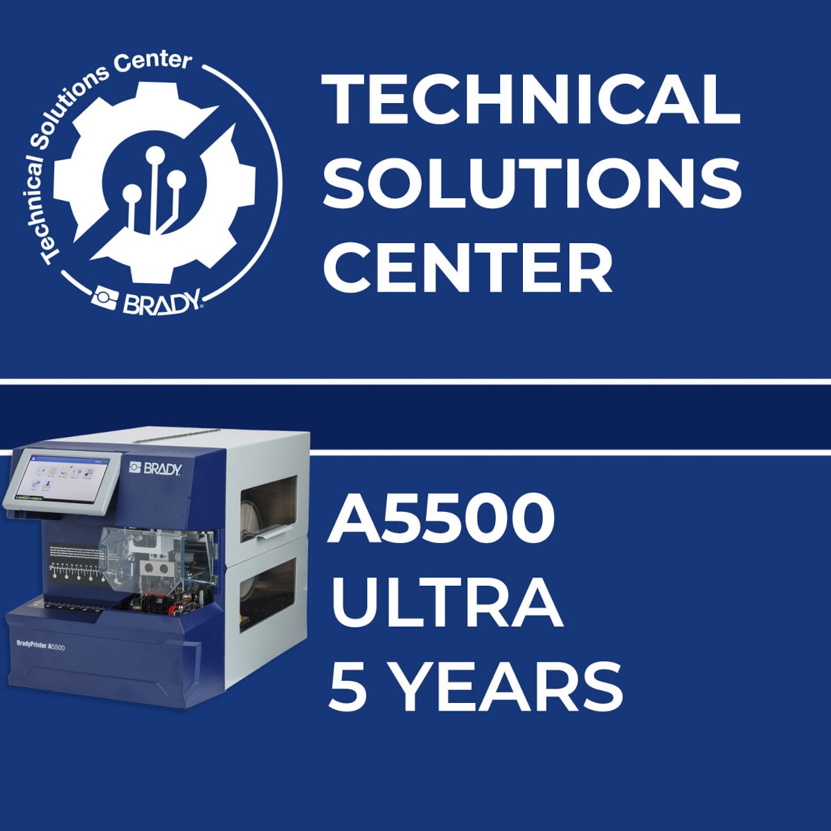 BRADY - Contratto di assistenza A5500 Ultra 5 anni