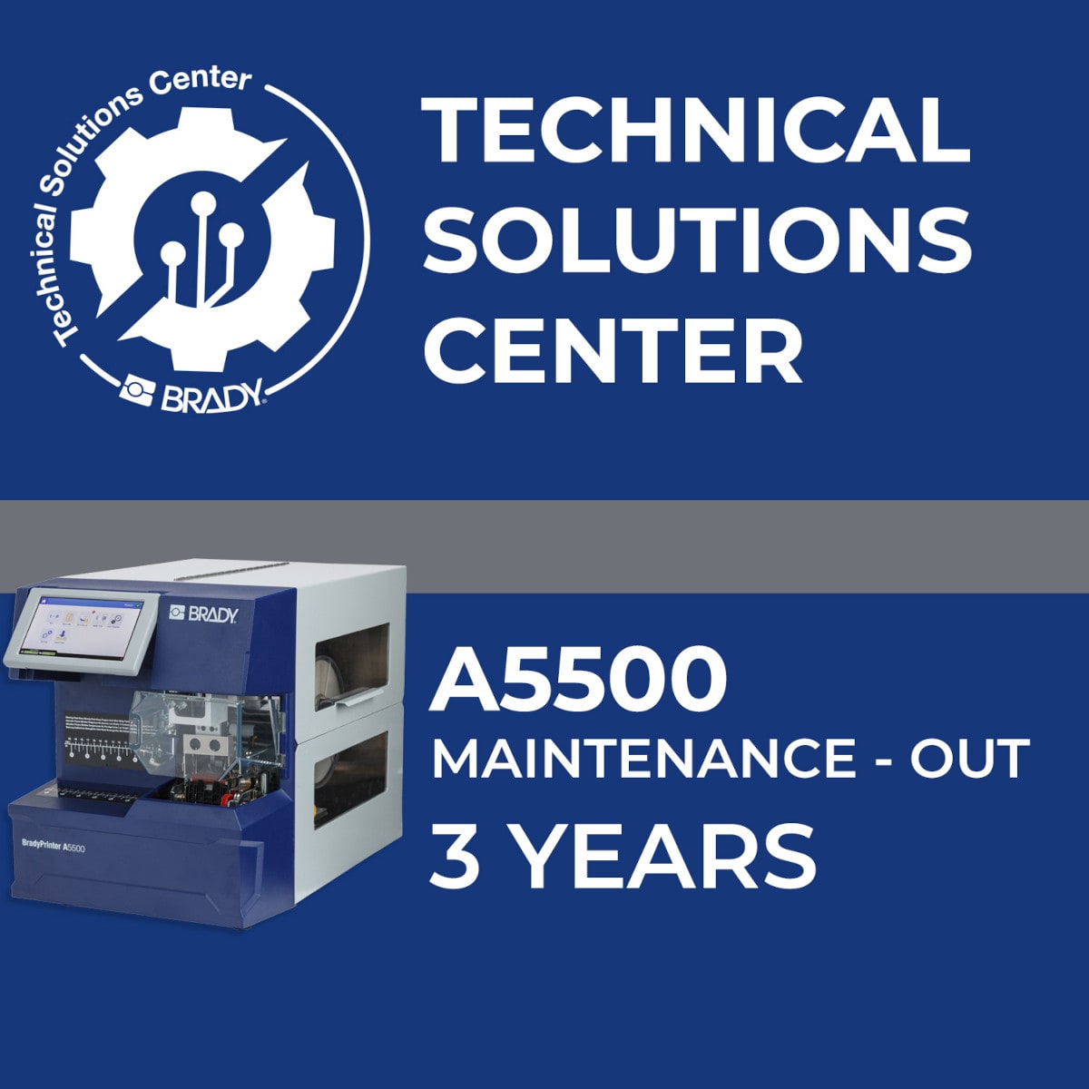 BRADY - Contratto di assistenza A5500 Maintenance Out 3 anni