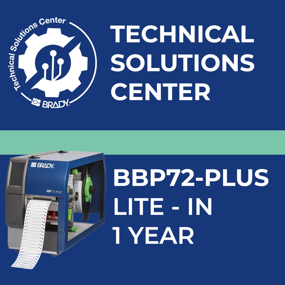 BRADY - Contratto di assistenza BBP72+ Lite In 1 anno