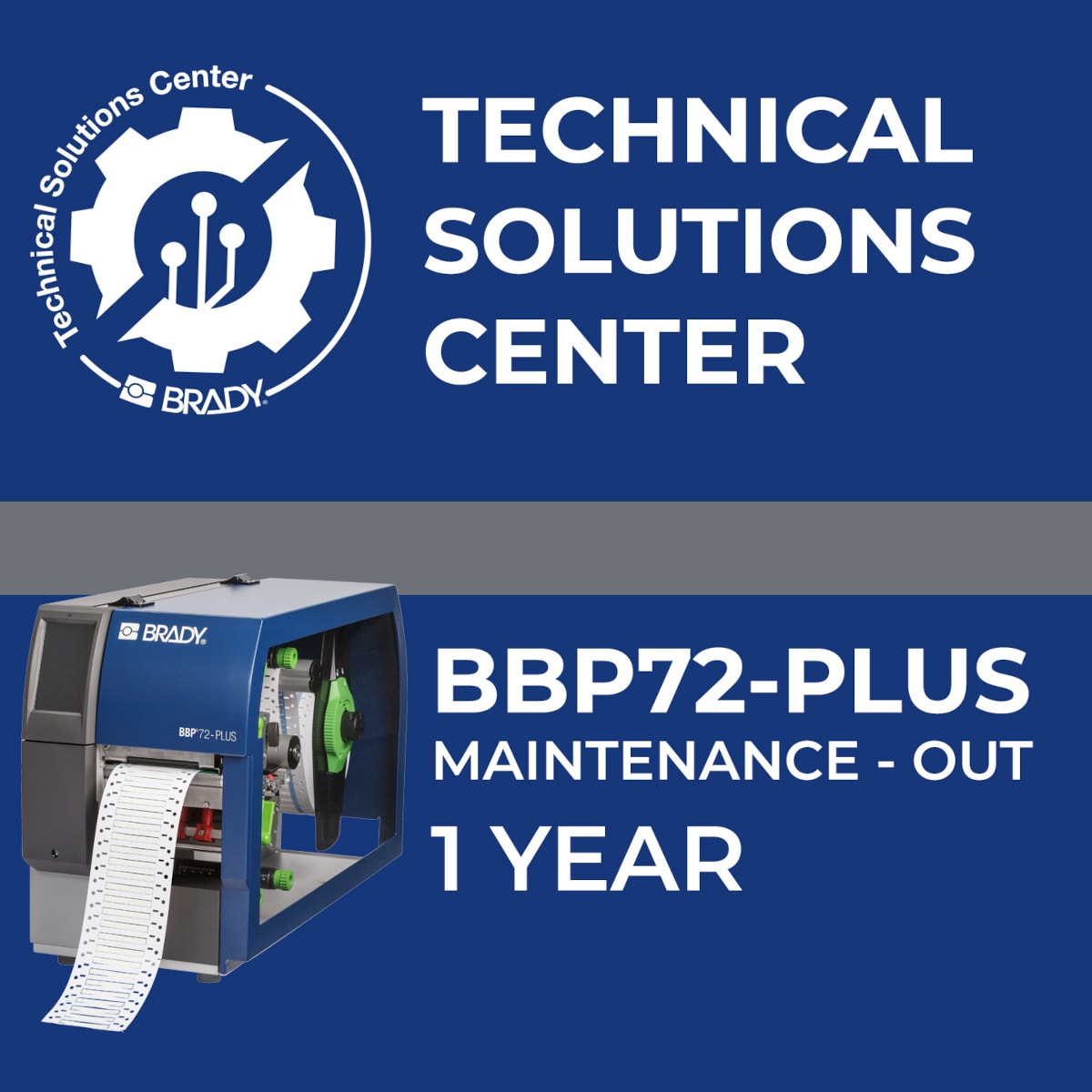 BRADY - Contratto di assistenza BBP72+ Maintenance Out 1 anno