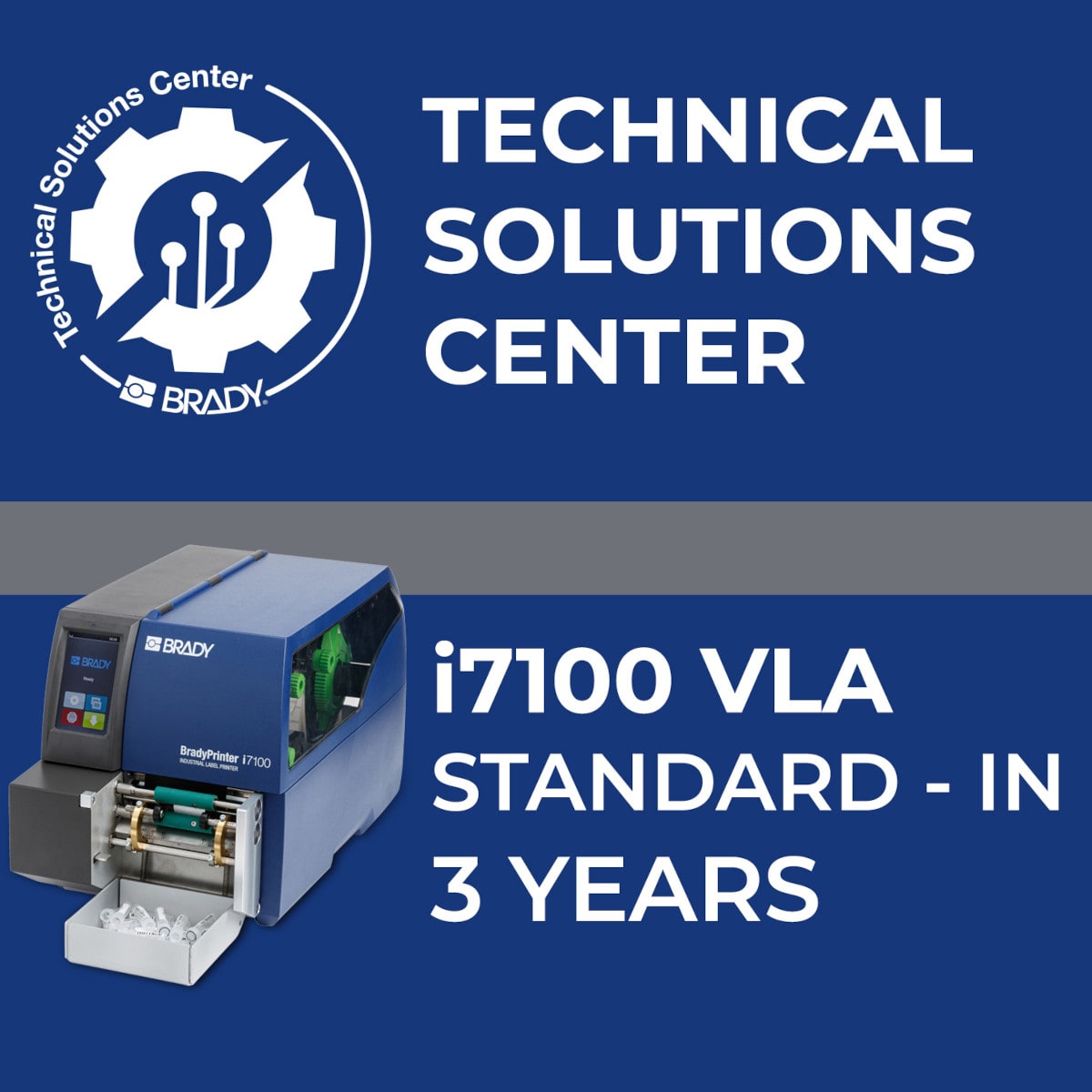 BRADY - Contratto di assistenza i7100 VLA Standard In 3 anni