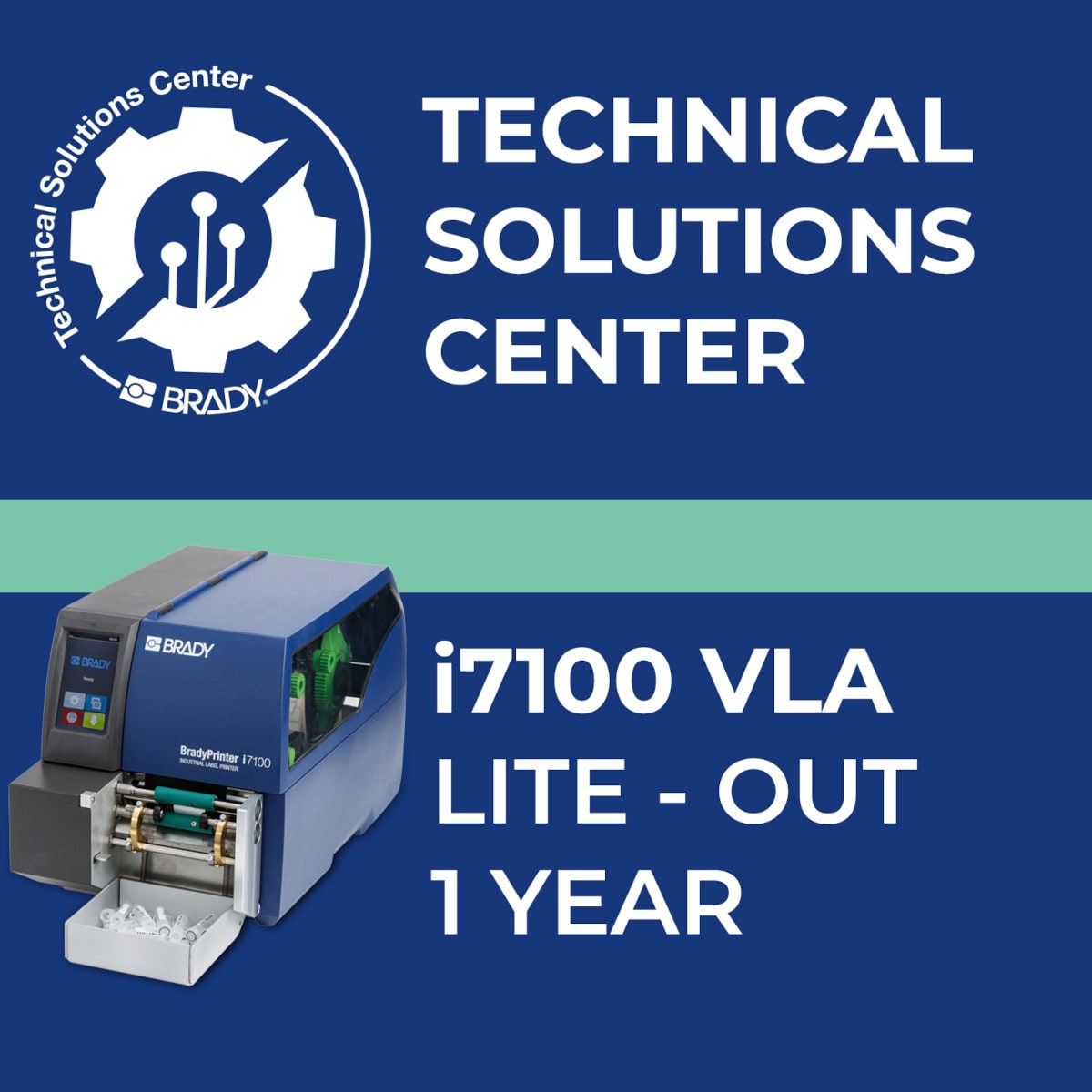 BRADY - Contratto di assistenza i7100 VLA Lite Out 1 anno 322600