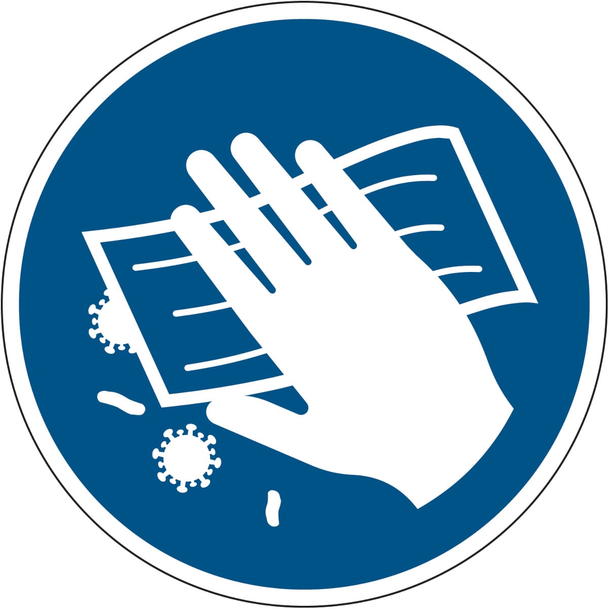 BRADY - Segnaletica di sicurezza ISO - Disinfettare la superficie