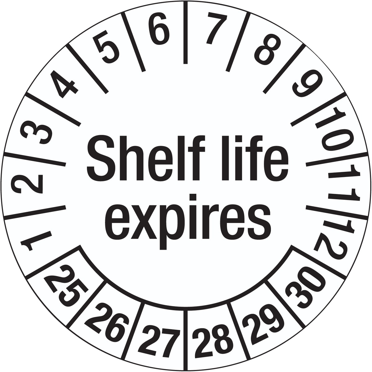 BRADY - Etichetta con data di ispezione