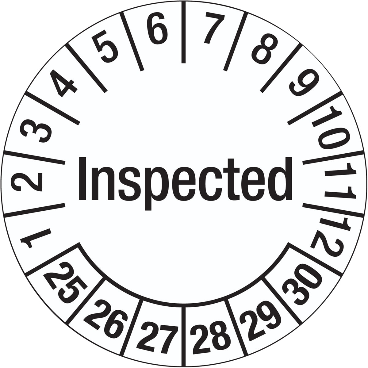 BRADY - Etichette antimanomissione con data di ispezione