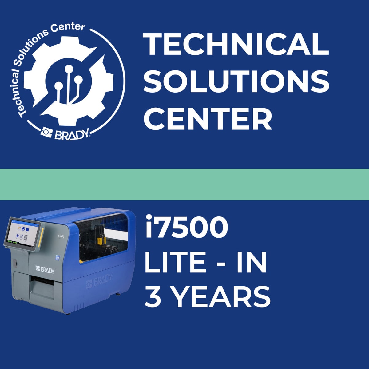 BRADY - Contratto di assistenza i7500 Lite In 3 anni