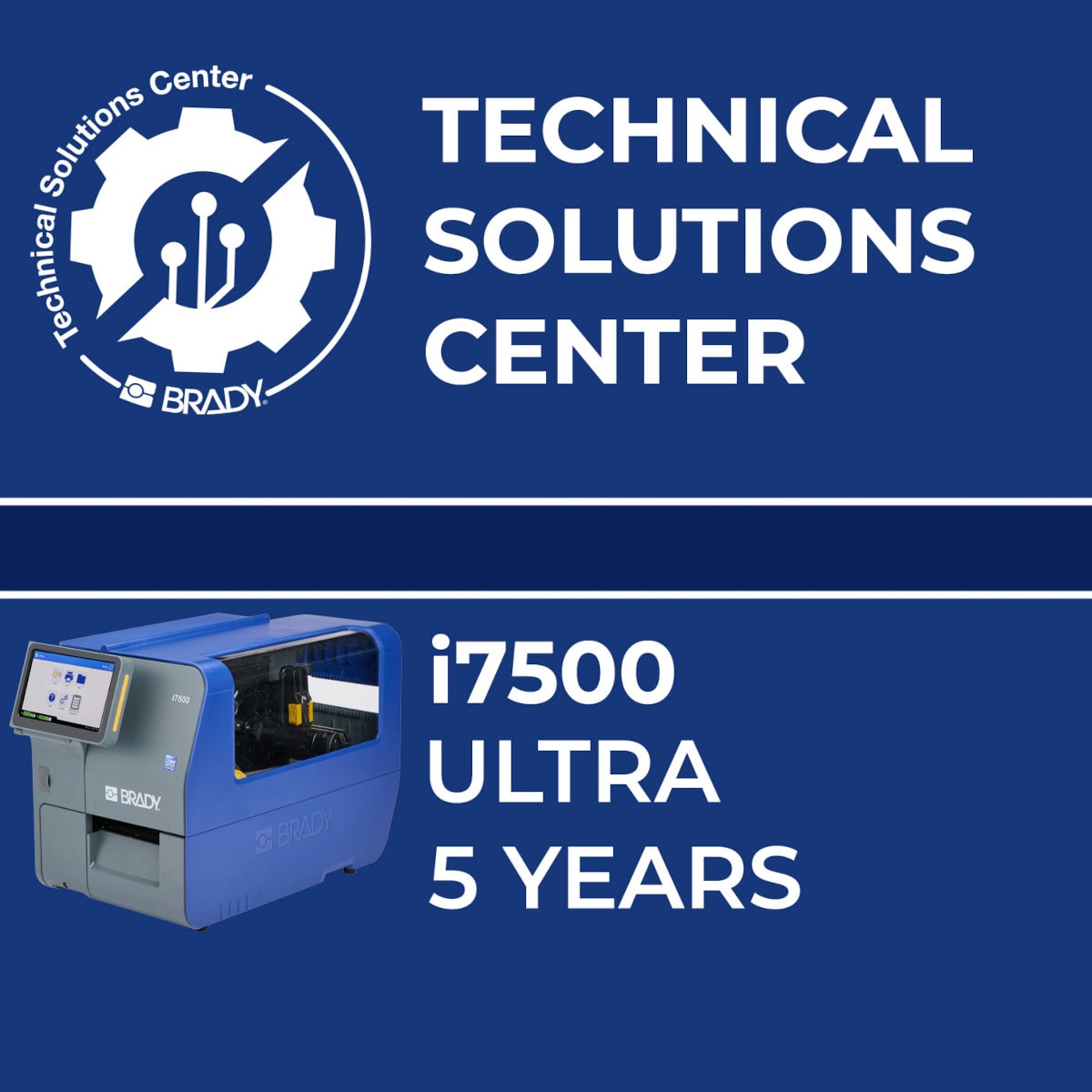 BRADY - Contratto di assistenza i7500 Ultra 5 anni