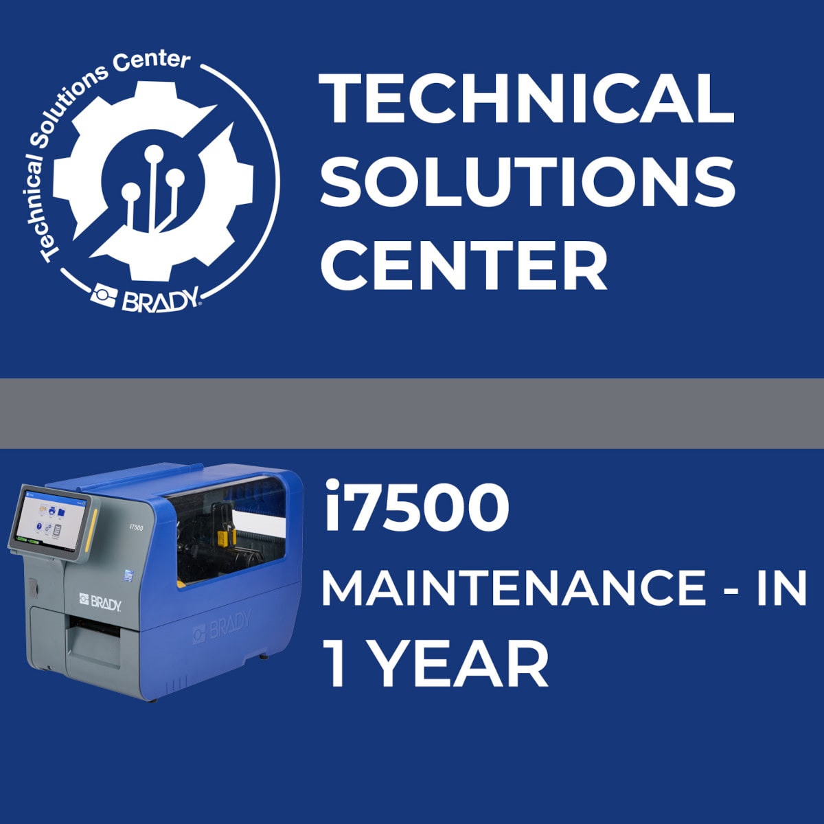 BRADY - Contratto di assistenza i7500 Maintenance In 1 anno