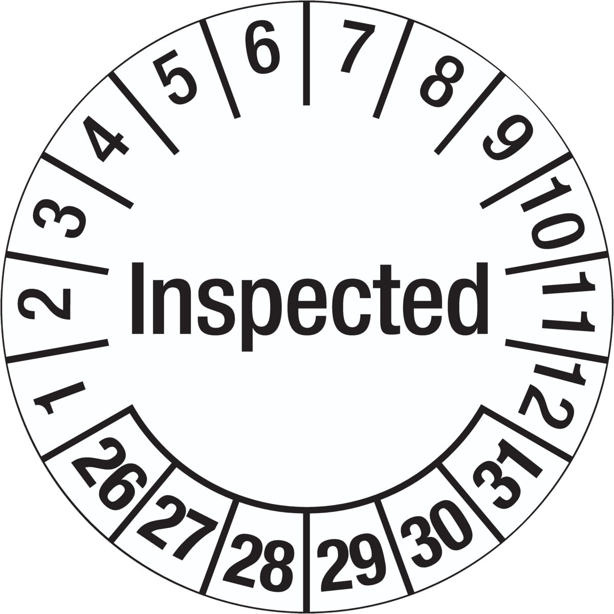 BRADY - Etichette di ispezione 324924