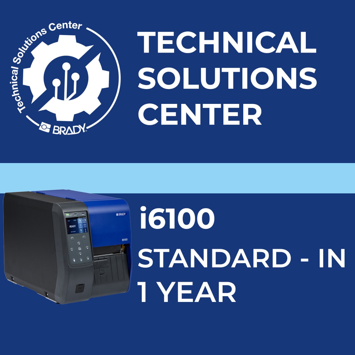 BRADY - Contratto di assistenza i6100 Standard In 1 anno