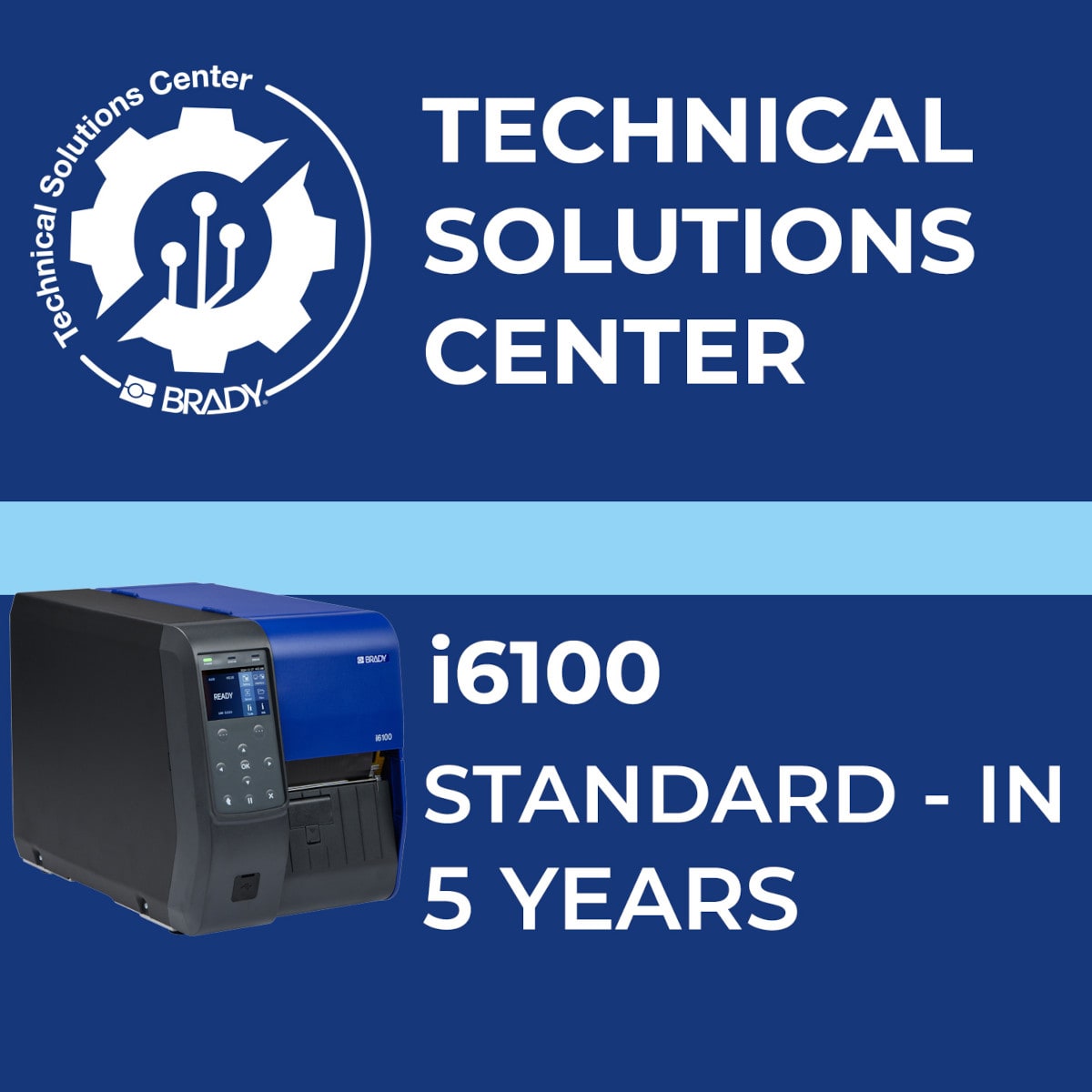 BRADY - Contratto di assistenza i6100 Standard In 5 anni