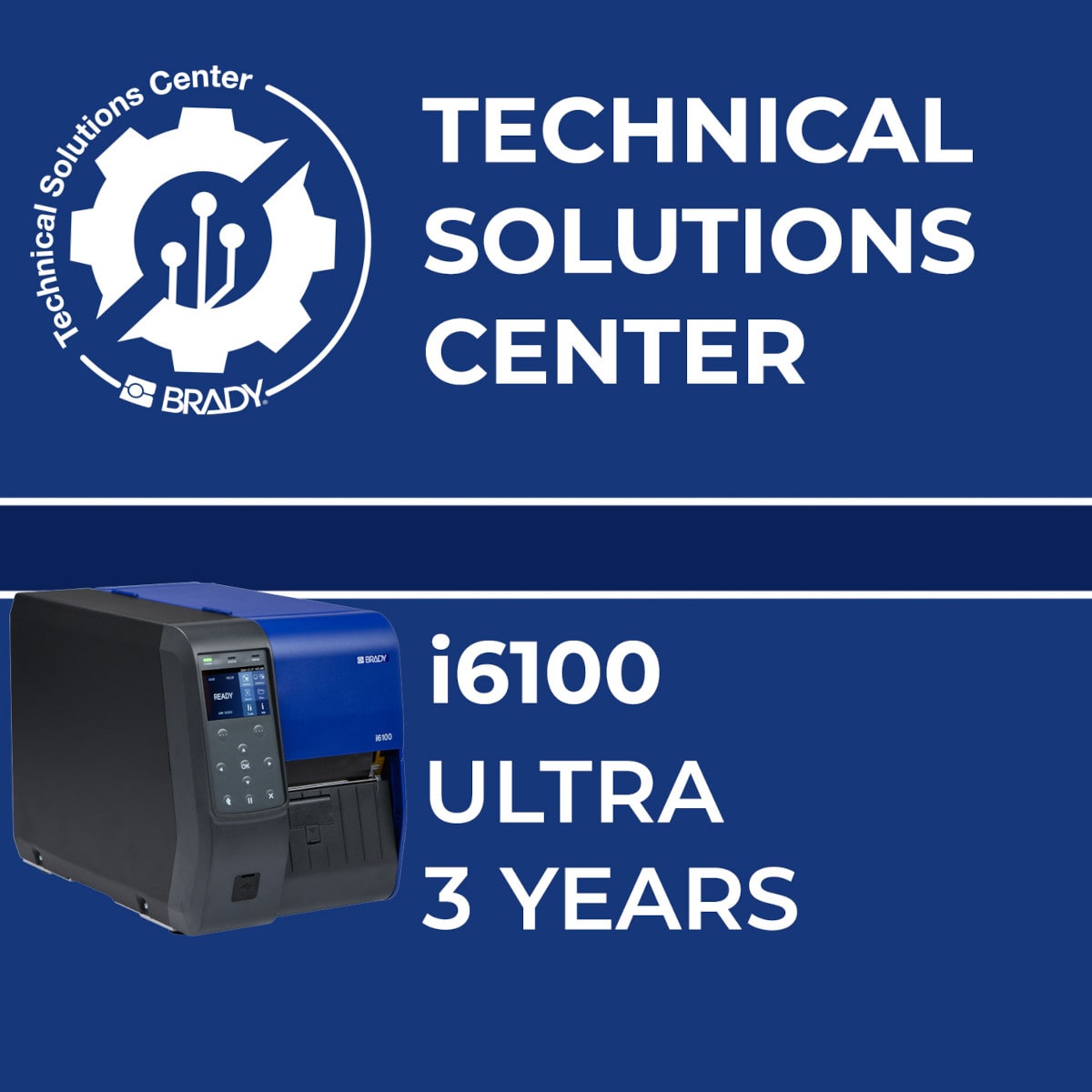 BRADY - Contratto di assistenza i6100 Ultra 3 anni