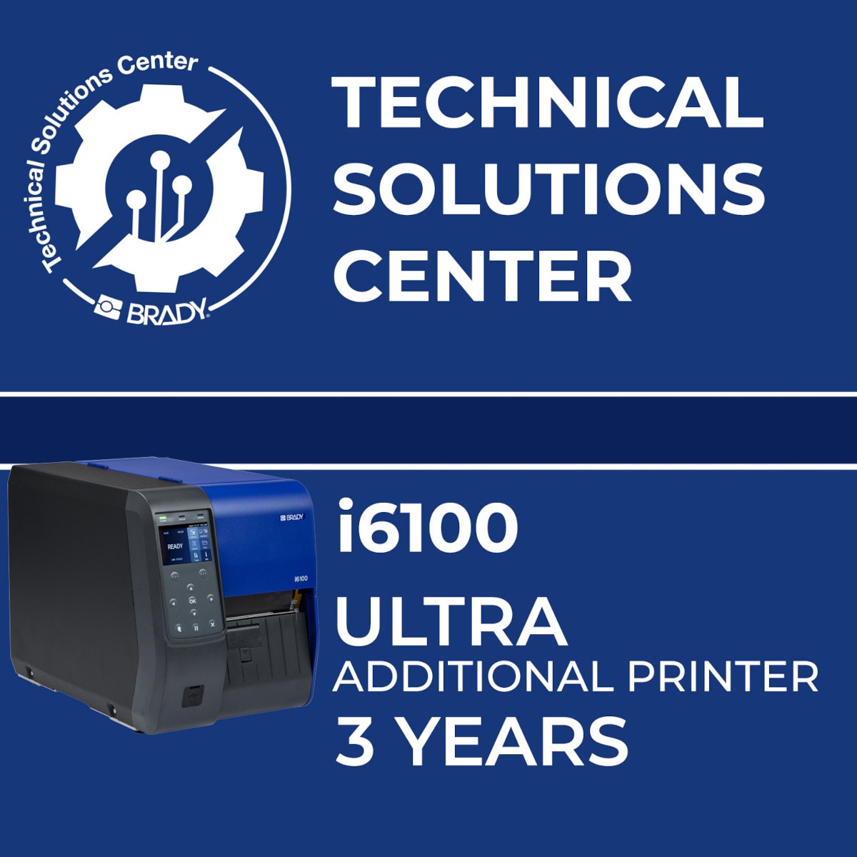 BRADY - Contratto di assistenza i6100 Ultra stampante aggiuntiva 3 anni 325037