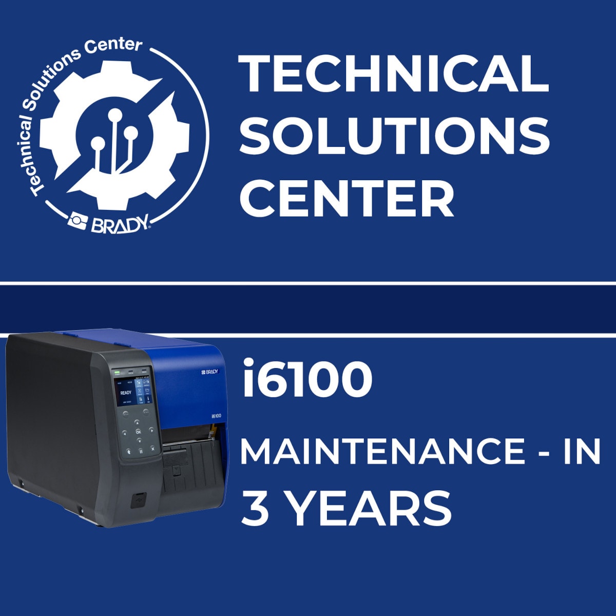 BRADY - Contratto di assistenza i6100 Maintenance In 3 anni