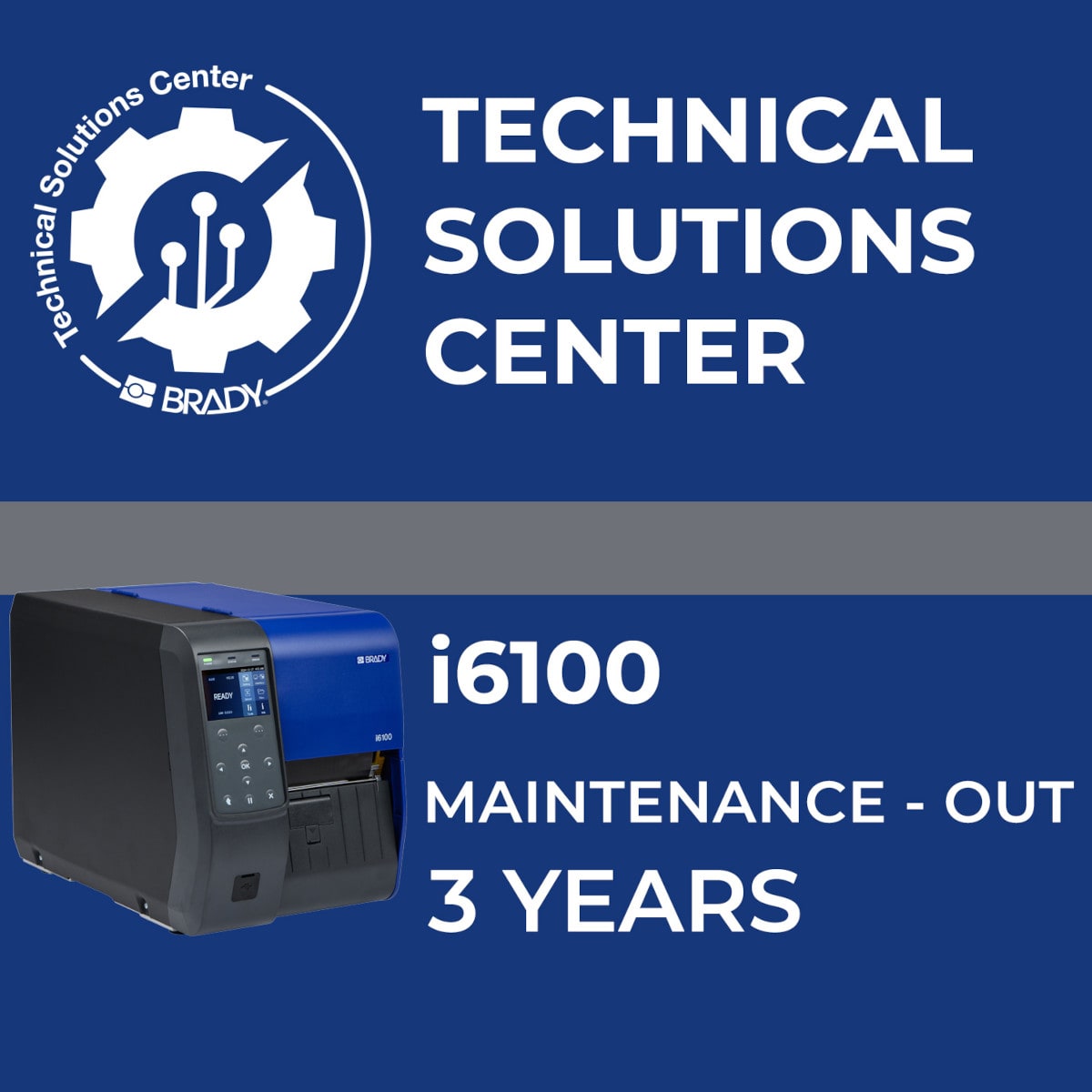 BRADY - Contratto di assistenza i6100 Maintenance Out 3 anni