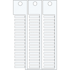 BRADY - Targhetta 4x23 3 steli bianco 4X23BI