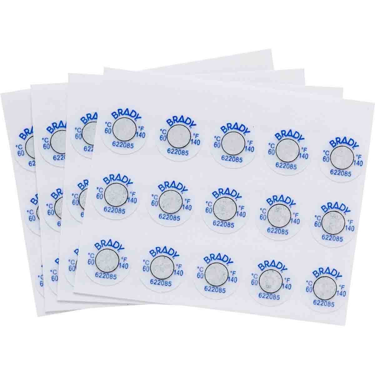 BRADY - Etichette indicatrici di temperatura irreversibili – Singola 1 Livello 622085