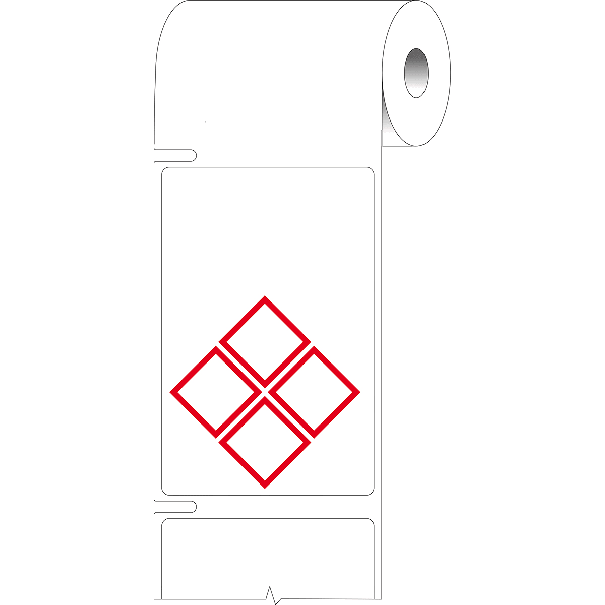 BRADY - Etichette prestampate per stampanti da tavolo per sostanze pericolose CLP-GHS