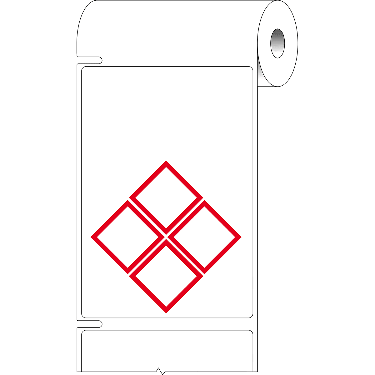 BRADY - Etichette prestampate per stampanti da tavolo per sostanze pericolose CLP-GHS