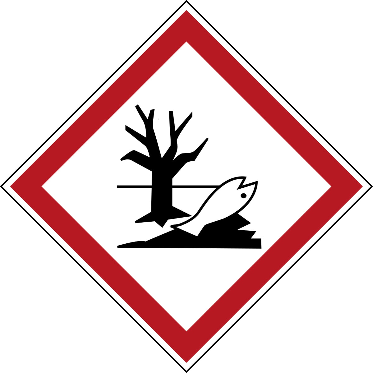BRADY - Simbolo GHS – Sostanza pericolosa per l’ambiente acquatico