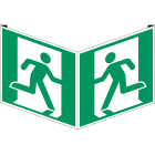 BRADY - Segnaletica di sicurezza ISO – Uscita di emergenza a destra 814459