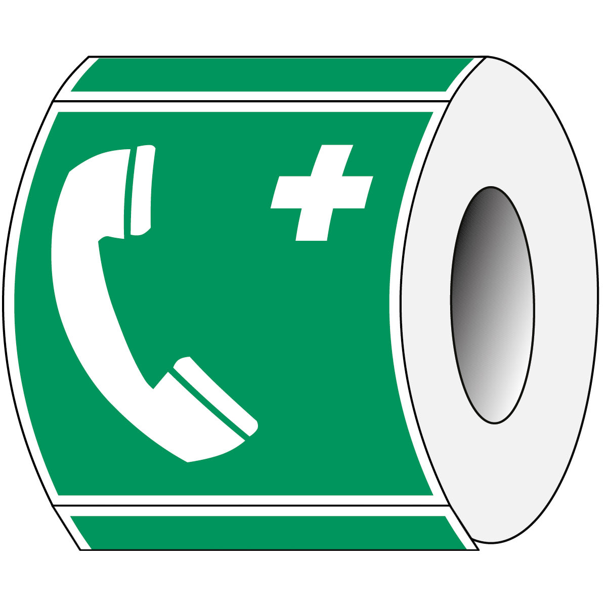 BRADY - Segnaletica di sicurezza ISO – Telefono di emergenza 814753