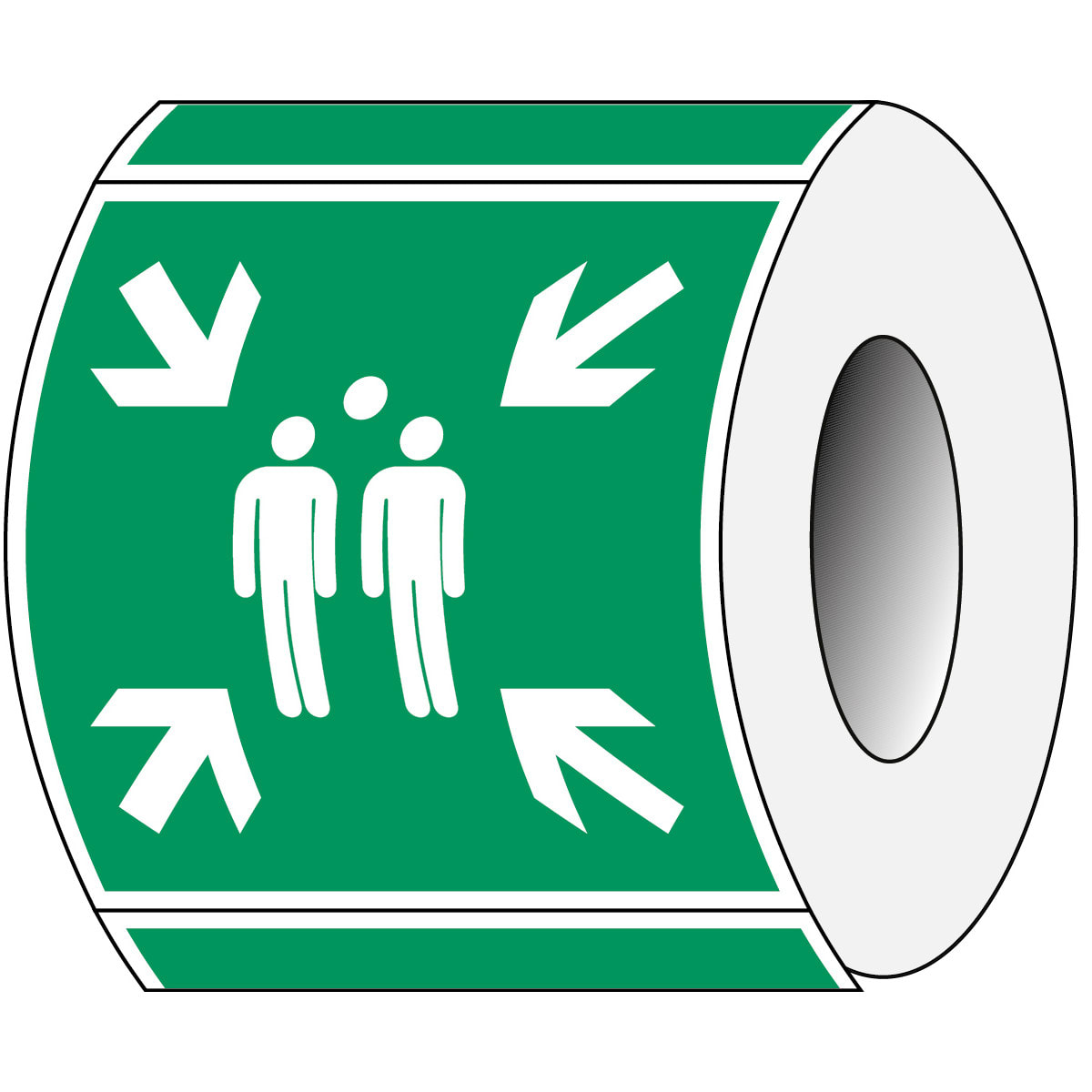 BRADY - Segnaletica di sicurezza ISO – Punto di ritrovo ed evacuazione 814912