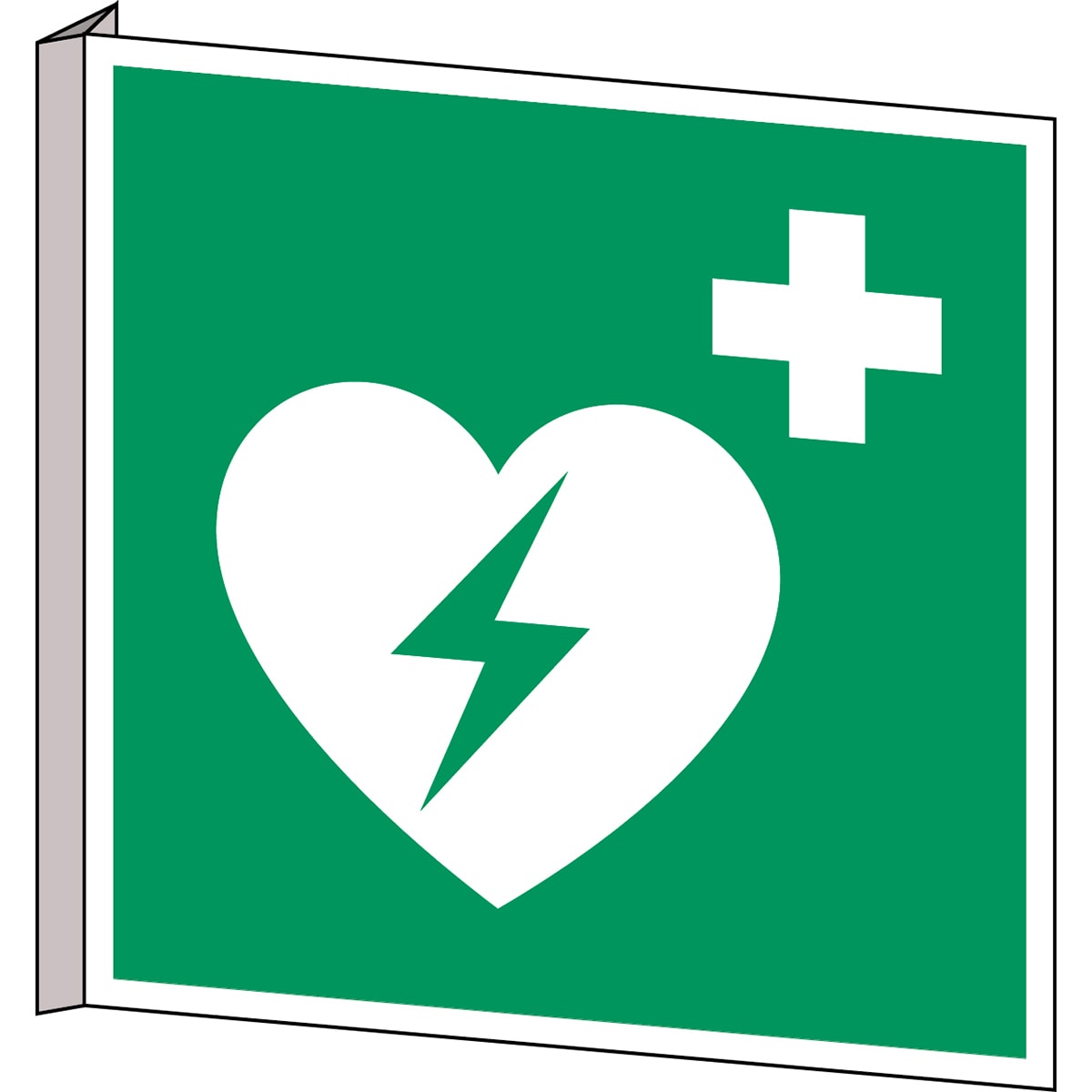 BRADY - Segnaletica di sicurezza ISO – Defibrillatore esterno di emergenza