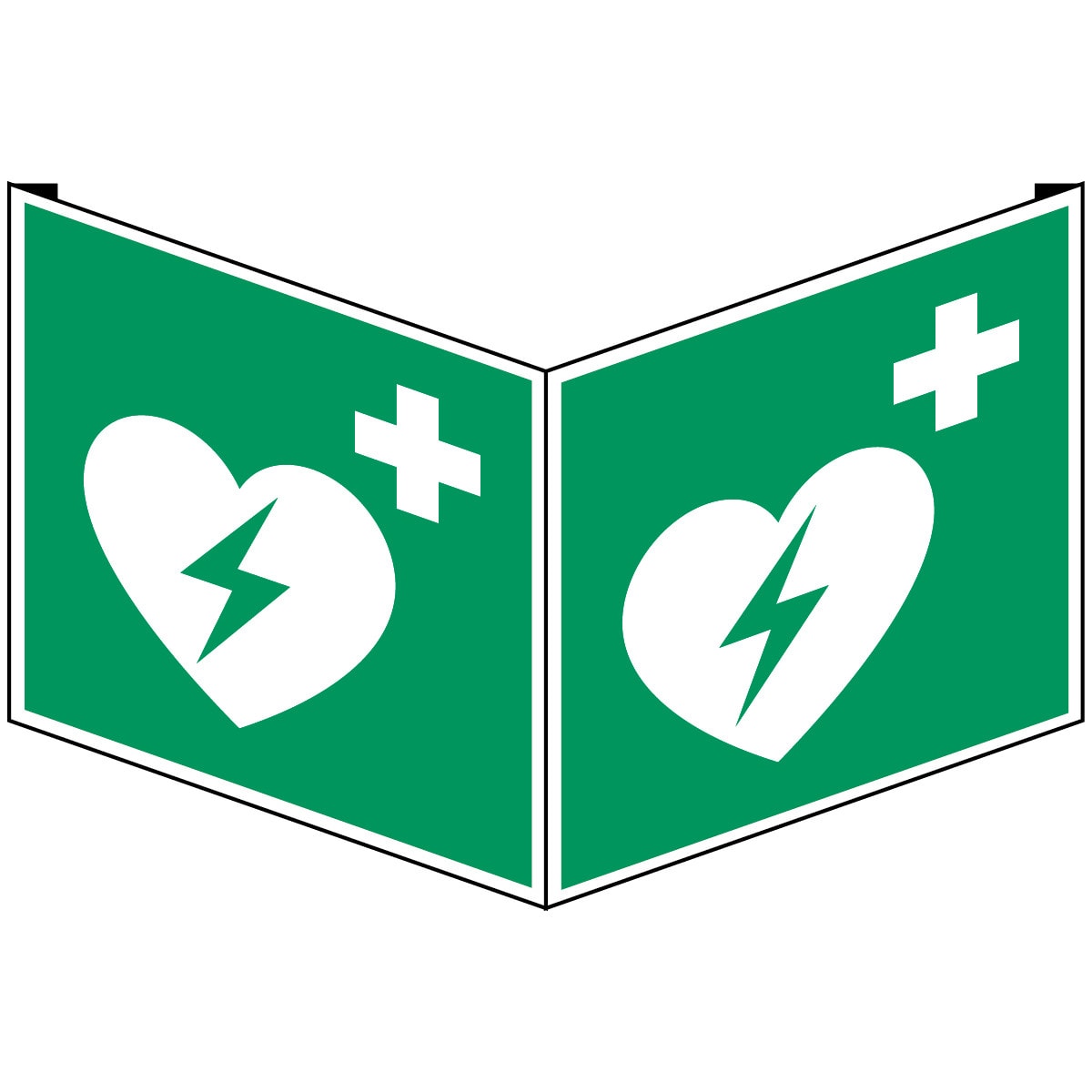 BRADY - Segnaletica di sicurezza ISO – Defibrillatore esterno di emergenza