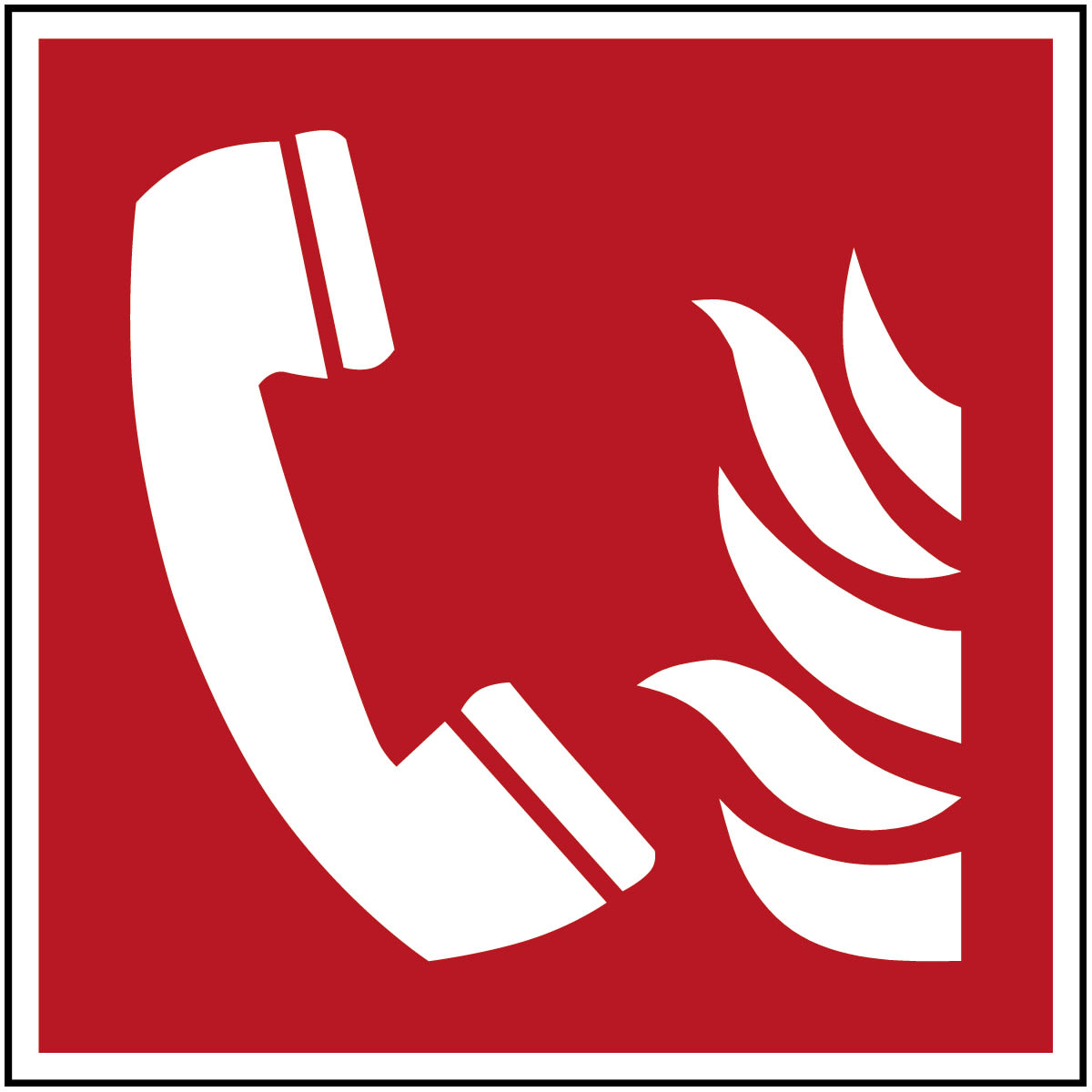 BRADY - Segnaletica di sicurezza ISO – Telefono di emergenza antincendio 817842