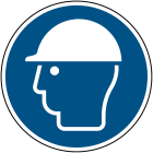 BRADY - Segnaletica di sicurezza ISO – È obbligatorio indossare il casco di protezione